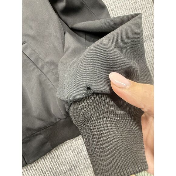 Neptune Garment‎ Military Bomber Jacket Mens Black 42 X-Long Coat Pocket Officer - Picture 2 of 14